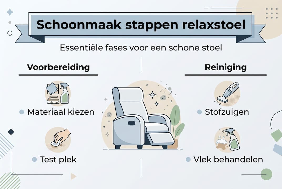 Stappenplan: zo maak je je relaxstoel weer fris en schoon (infographic)