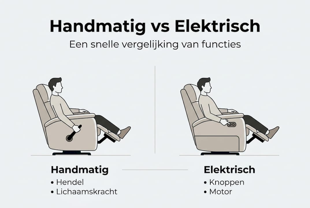 Infographic: handmatig of elektrisch bedienen – wat zijn de verschillen?