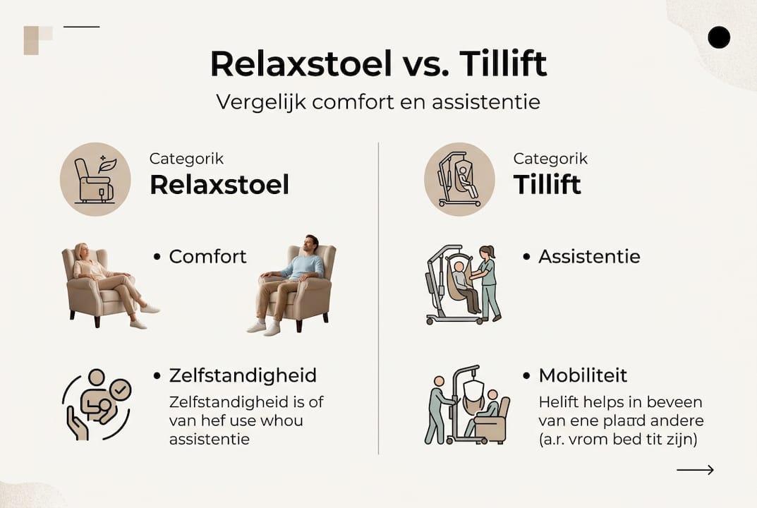 Infographic: het verschil tussen een relaxstoel en een tillift