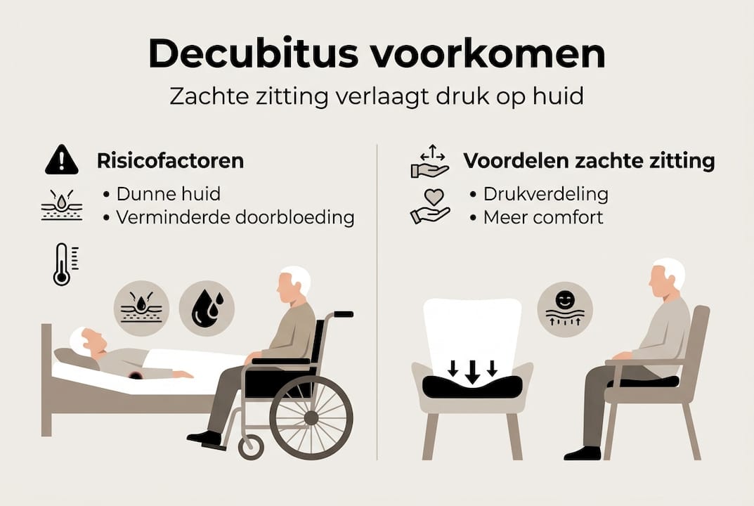 Infographic: Voorkomen van doorzitplekken en het belang van een comfortabele zitoplossing