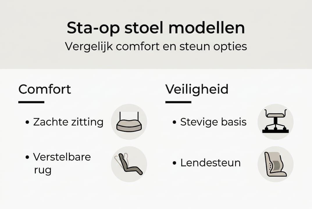 Infographic: Belangrijkste eigenschappen van sta-op stoelen in één overzicht