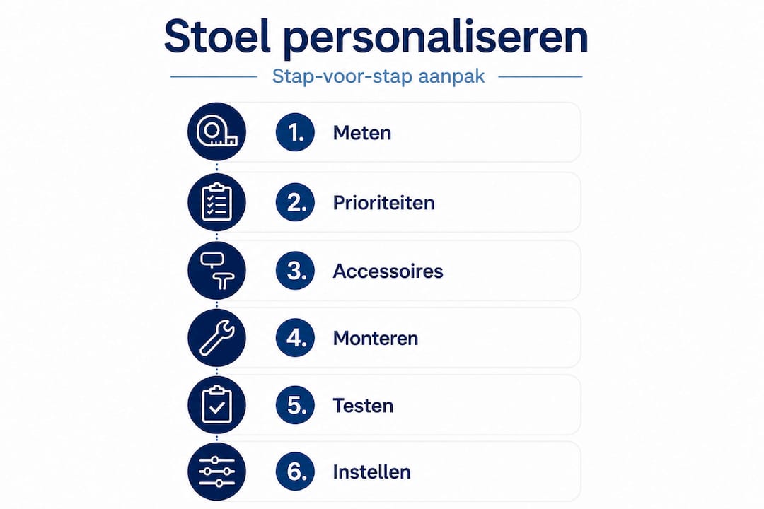Infographic: in een paar stappen je stoel personaliseren