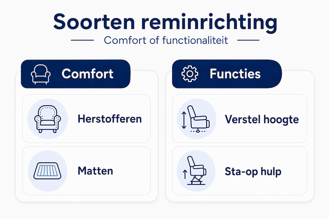 Overzicht van verschillende typen remsystemen voor stoelen in één handige infographic