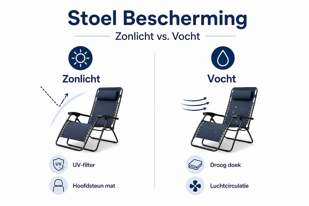 Infographic: zo bescherm je je relaxstoel tegen zon en vocht