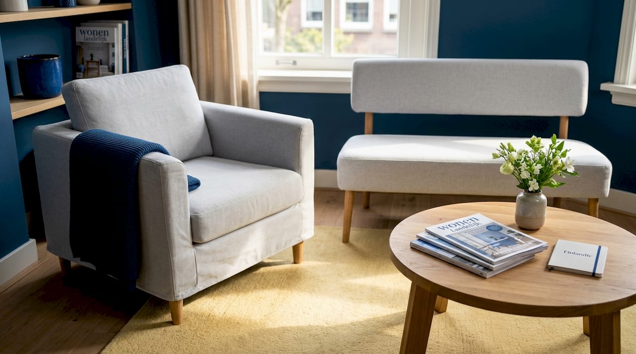 Een ergonomische werkplek creëren in een hoek van de woonkamer
