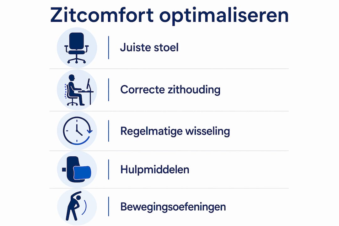 Infographic: Zitcomfort en het gebruik van stoelen bij ouderen
