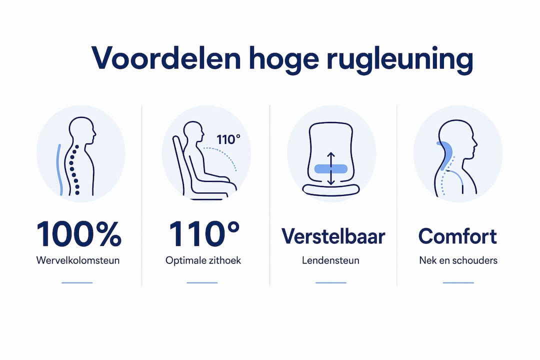 Infographic: waarom een stoel met een hoge rugleuning ideaal is voor ouderen