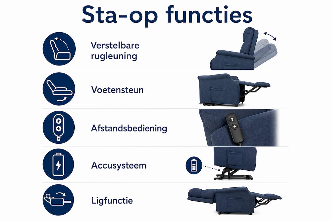Infographic: de belangrijkste eigenschappen van sta-op hulpmiddelen in één oogopslag