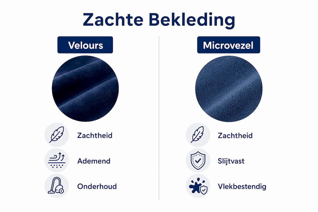 Infographic: een overzicht van verschillende zachte bekledingsstoffen