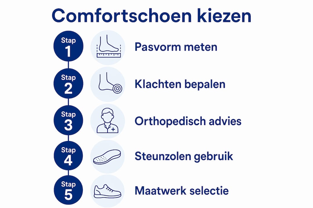 Infographic: zo kies je de perfecte comfortschoen stap voor stap