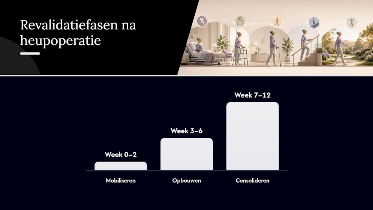 Herstelstappen na een heupoperatie: wat kun je wanneer verwachten?