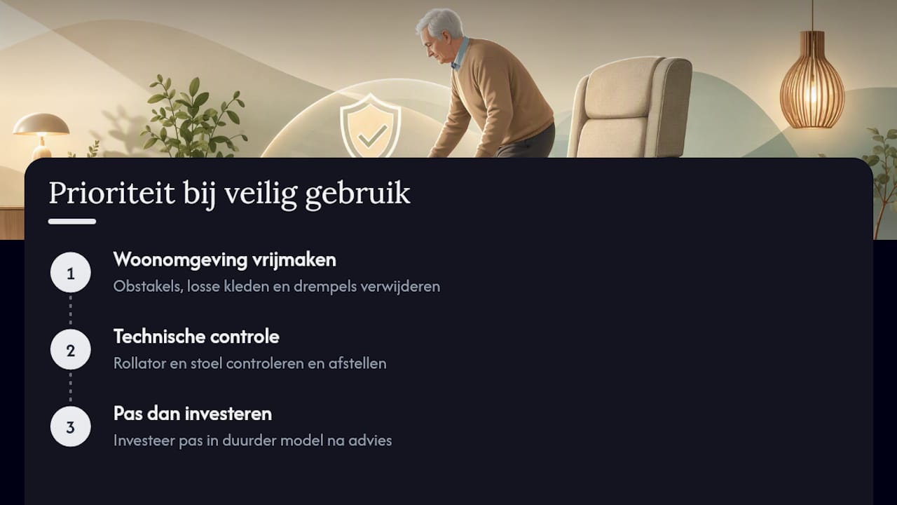 Wat de praktijk leert over rollator en sta-op stoel samen — overview diagram