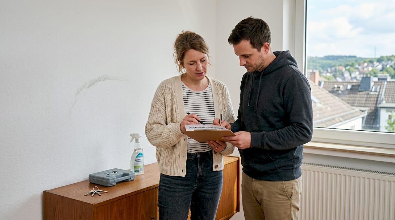 Das Übergabeprotokoll wird von beiden Parteien, also Vermieterin und Mieter, gemeinsam unterschrieben.