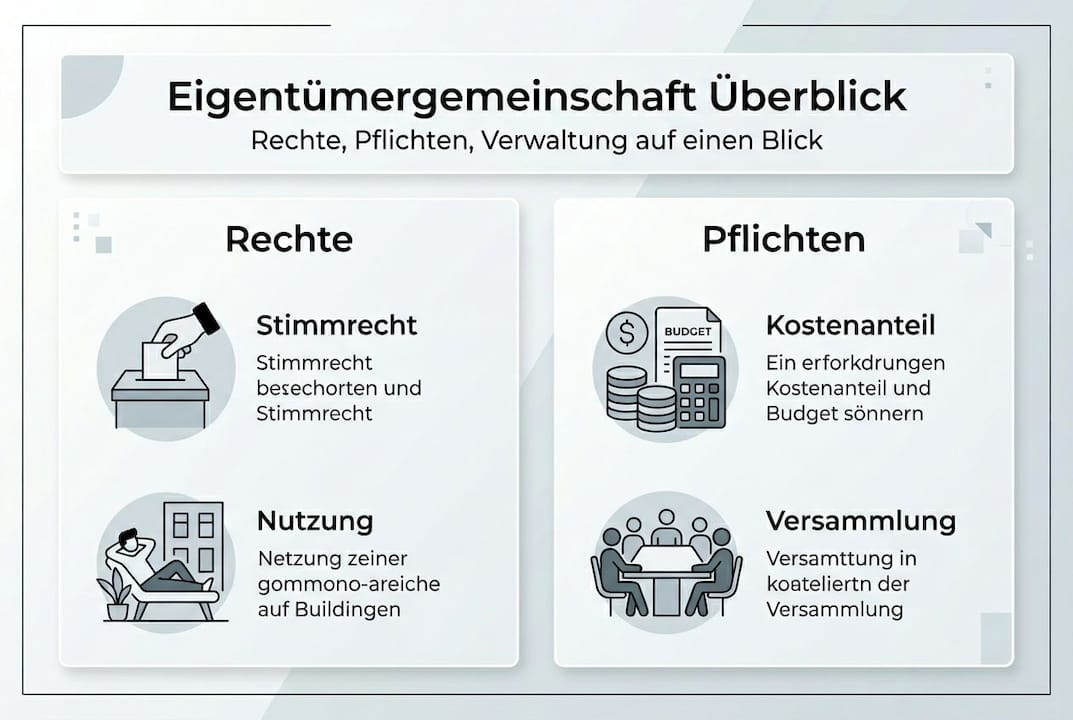 Übersicht: Rechte und Pflichten in der Wohnungseigentümergemeinschaft