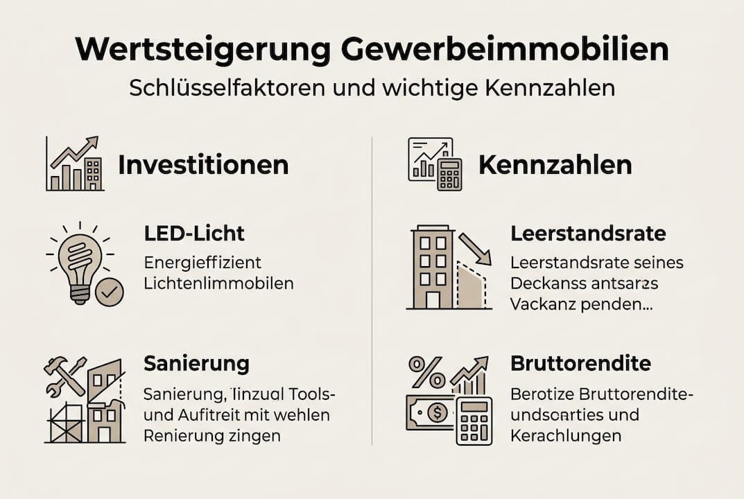 Übersicht: So steigern Sie den Wert Ihrer Gewerbeimmobilie