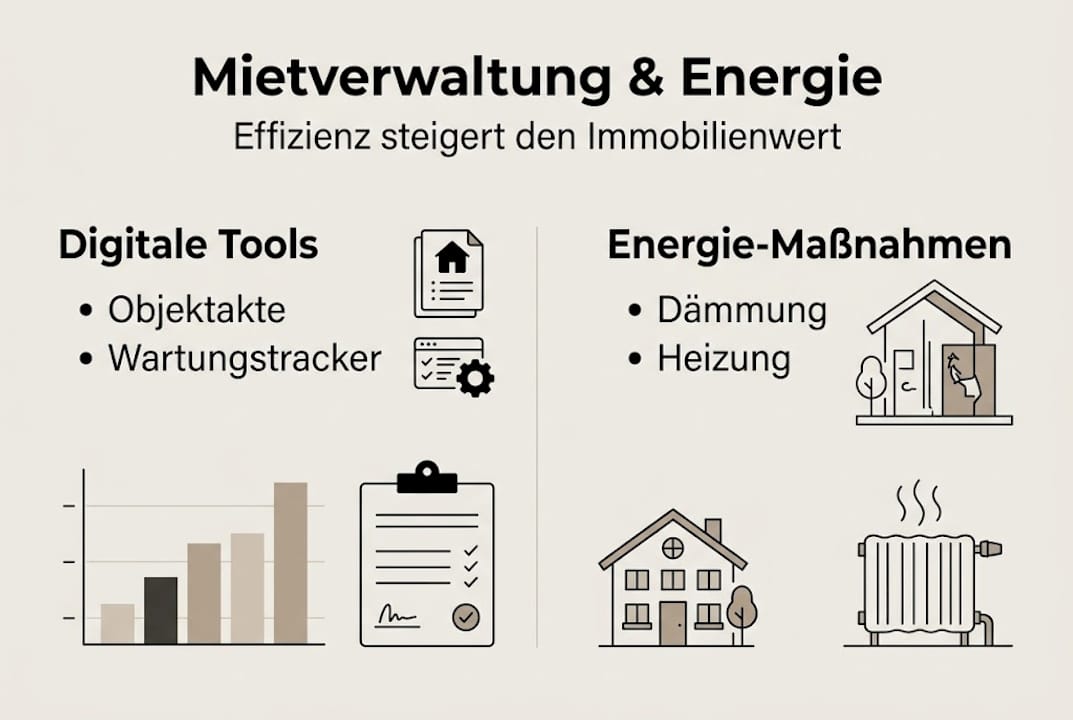 Übersicht: Digitalisierung und Energieeffizienz in der Mietverwaltung