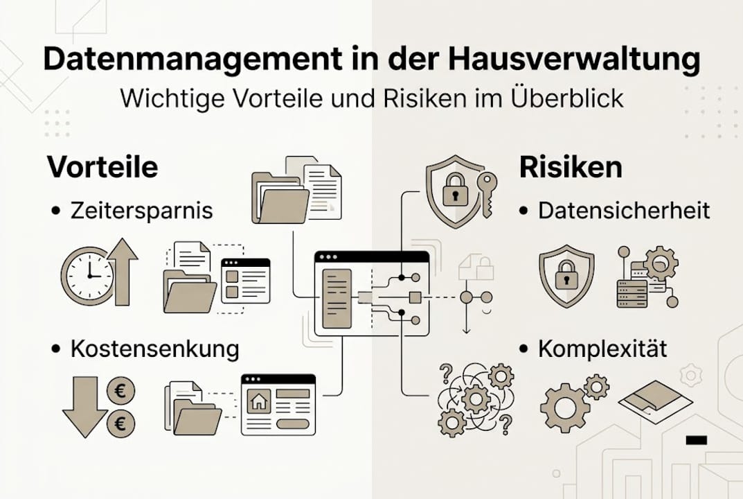 Infografik: Chancen und Risiken im Datenmanagement auf einen Blick