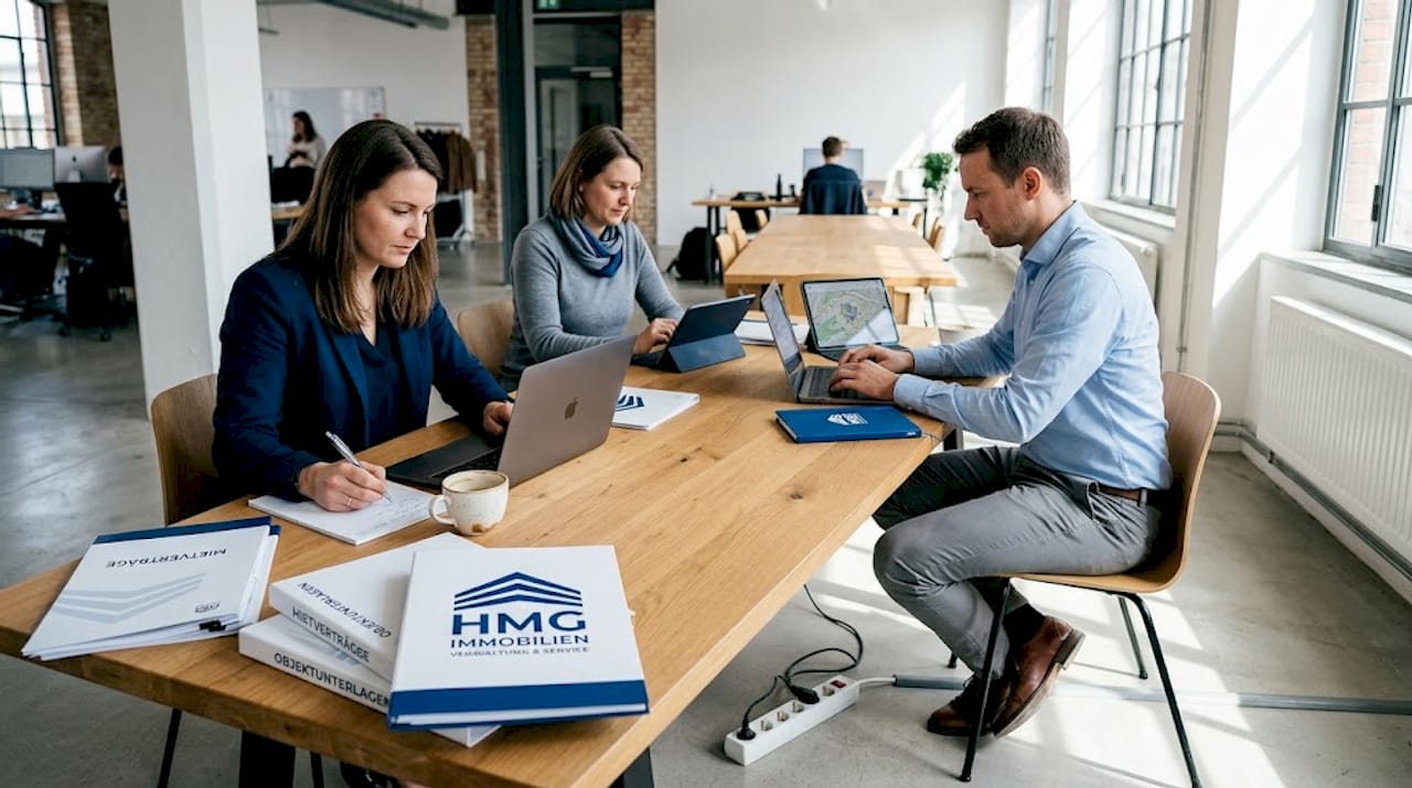 Ein Team tauscht sich am Konferenztisch über die Möglichkeiten der digitalen Verwaltung aus.