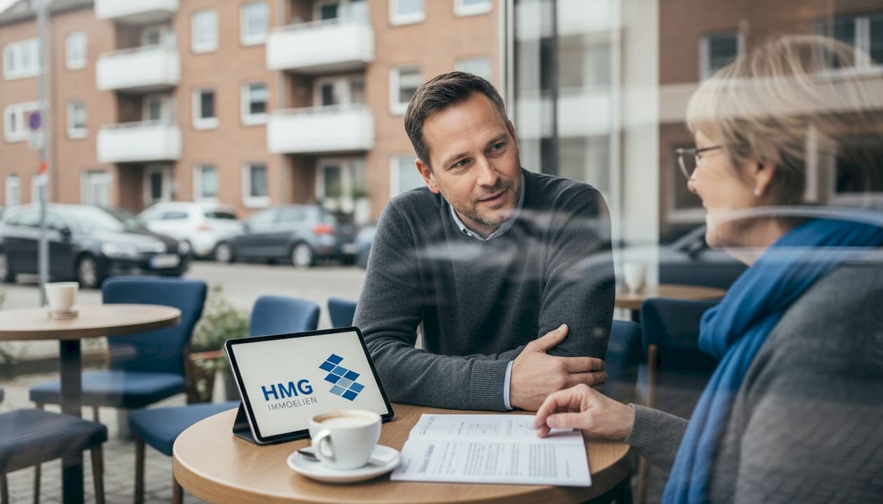 Gespräch zwischen der Hausverwaltung und der Eigentümerin