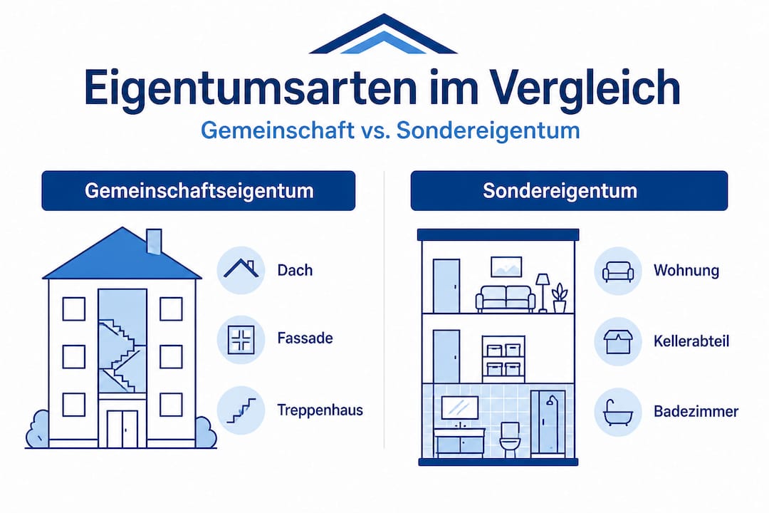 Übersicht: Was gehört zum Gemeinschaftseigentum, was zählt zum Sondereigentum?