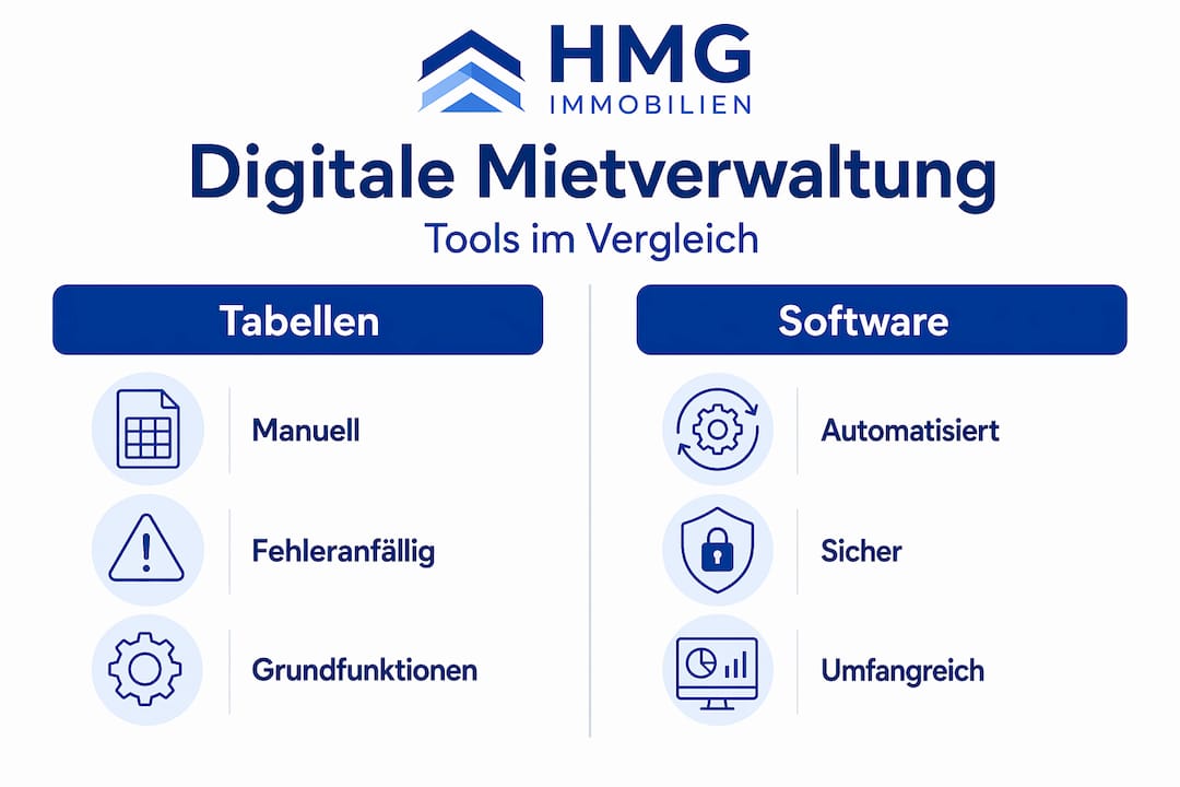Infografik: Die besten digitalen Tools für die Mietverwaltung im Vergleich