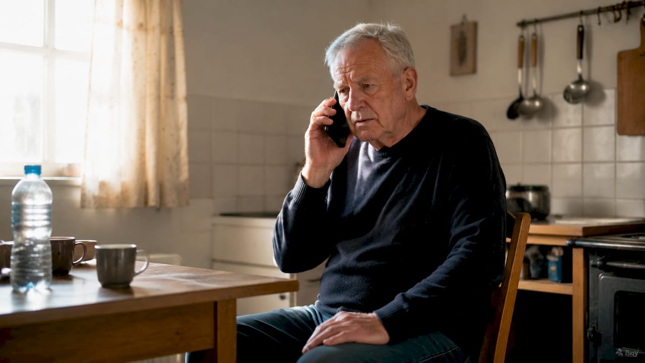 Älterer Herr ruft wegen defekter Heizung an
