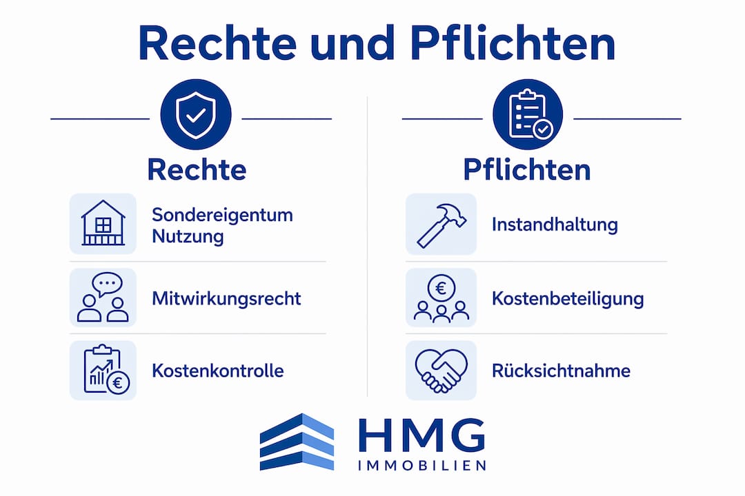 Übersicht: Rechte und Pflichten innerhalb der Wohnungseigentümergemeinschaft