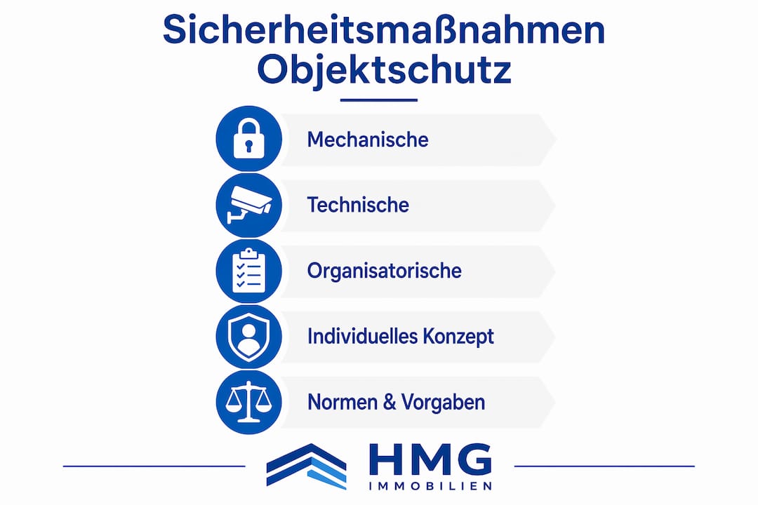 Übersicht: Die wichtigsten Maßnahmen für mehr Sicherheit im Objektschutz auf einen Blick