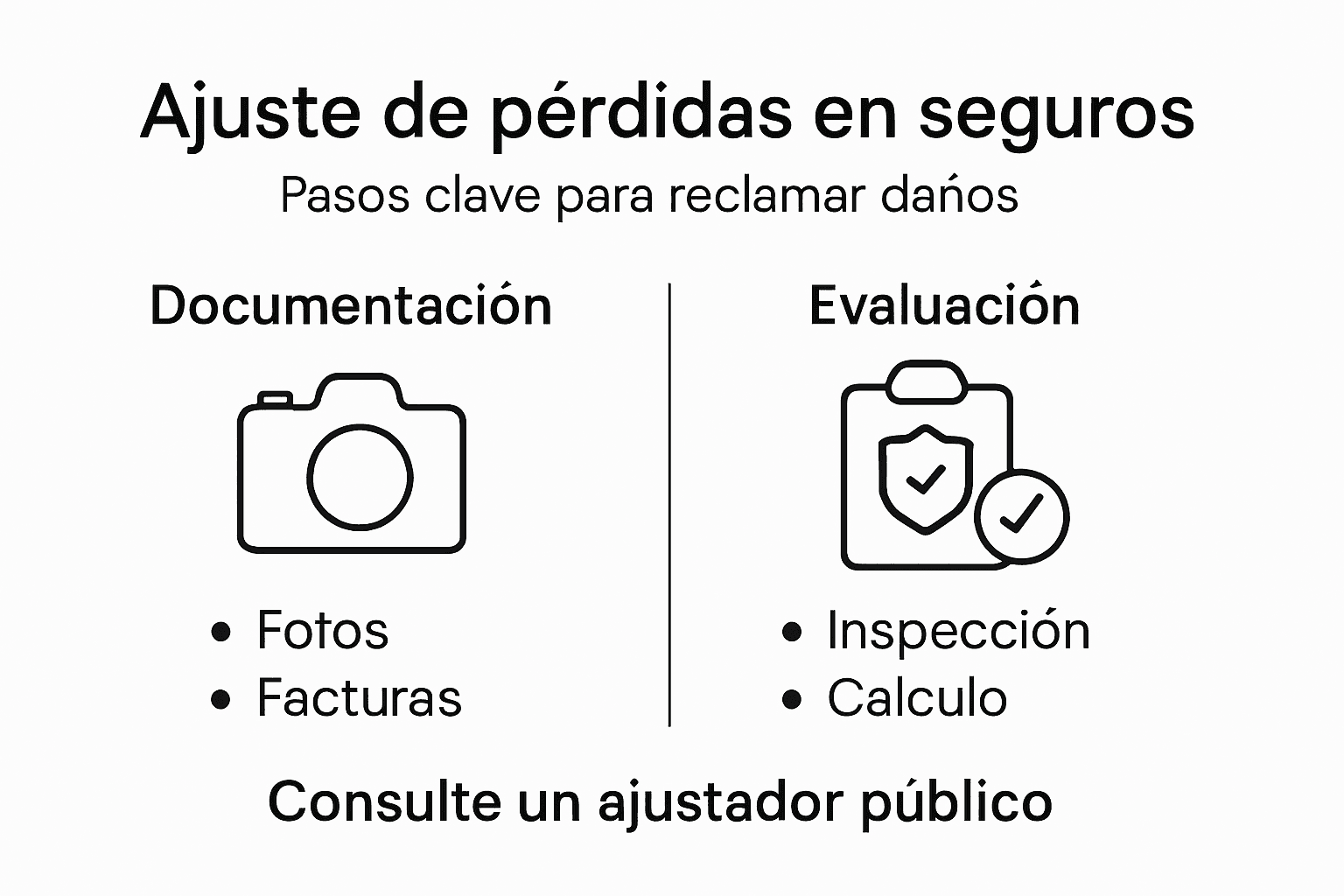 Infografía: Cómo gestionar el proceso de ajuste de pérdidas paso a paso