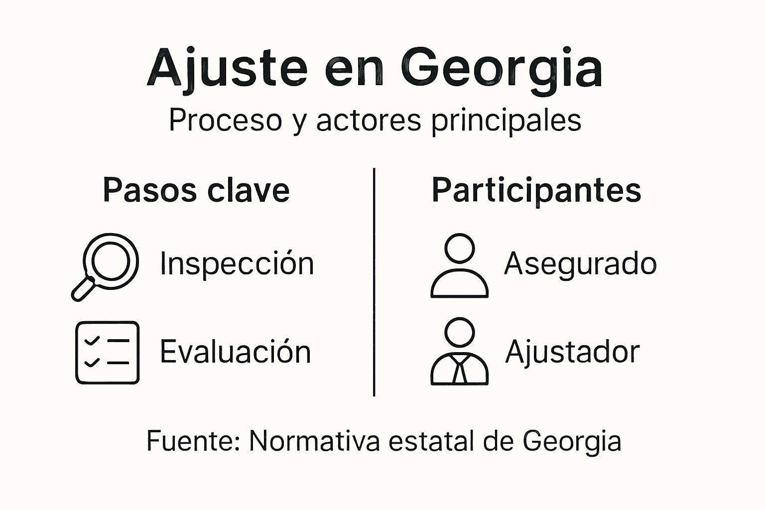 Guía visual sobre el proceso de gestión de reclamaciones en Georgia