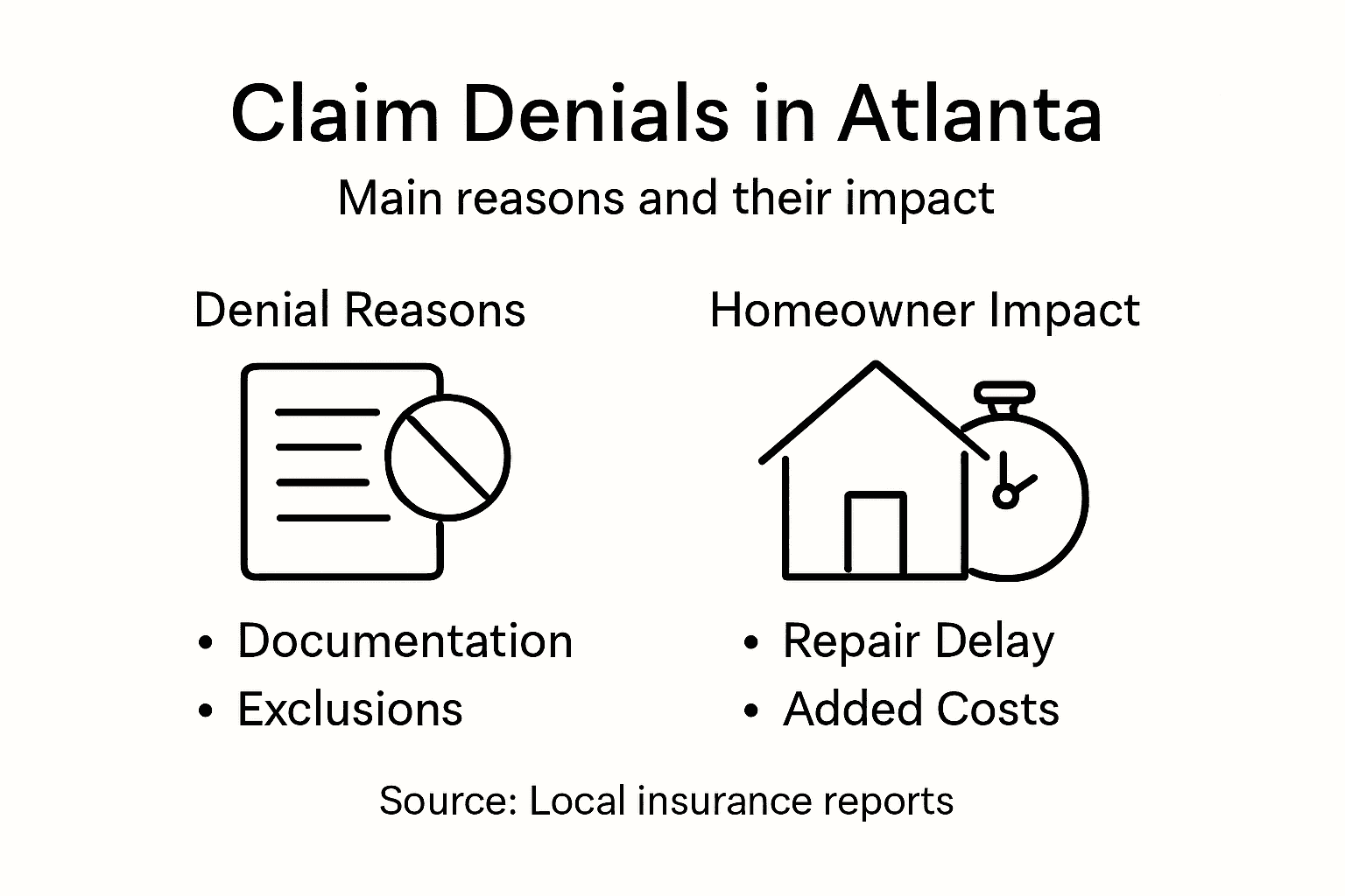 Infographic on insurance denials and impact