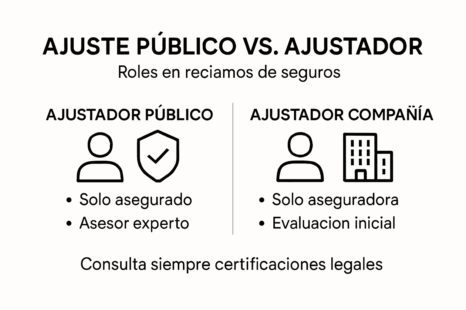 Infografía: ¿En qué se diferencian un perito de seguros independiente y uno de compañía?