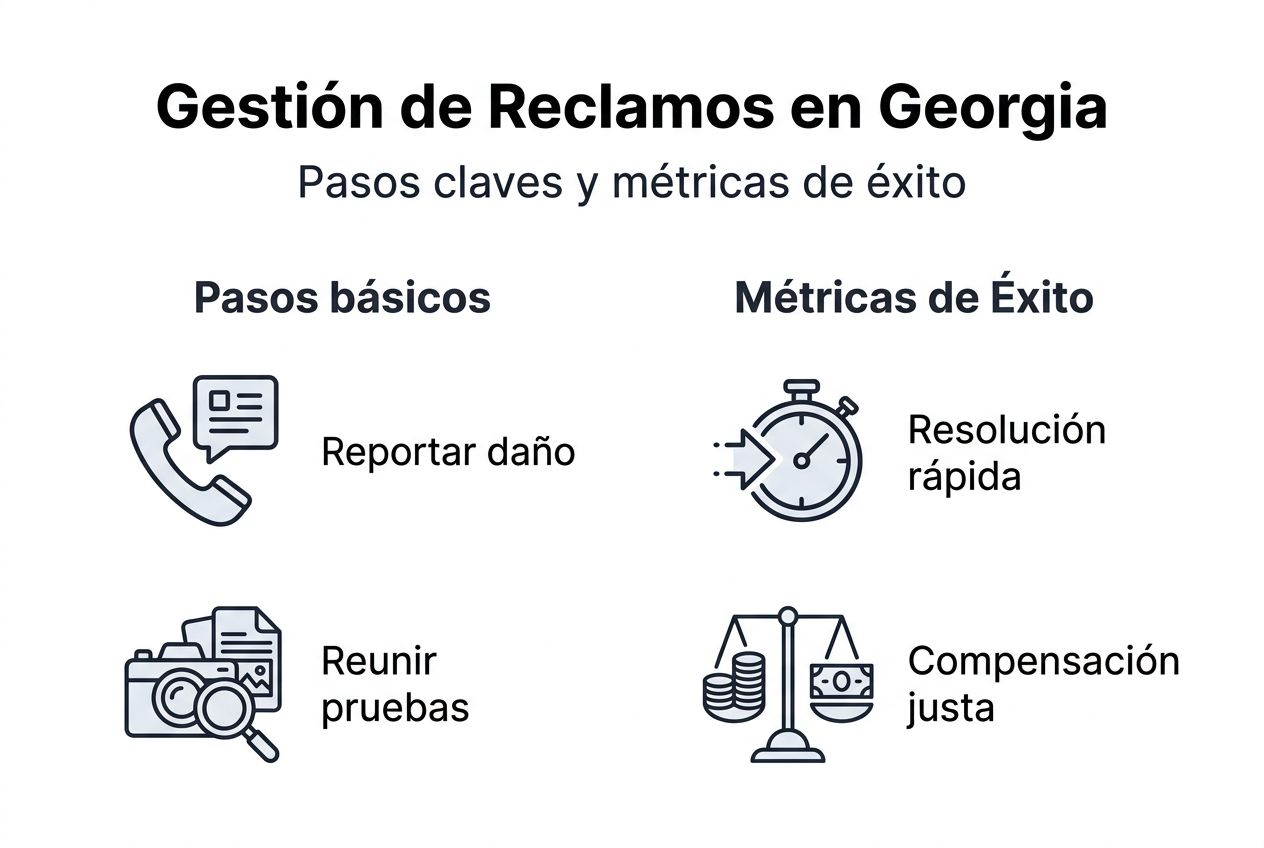 Infografía con los pasos esenciales y las principales métricas para medir el éxito en el sector asegurador