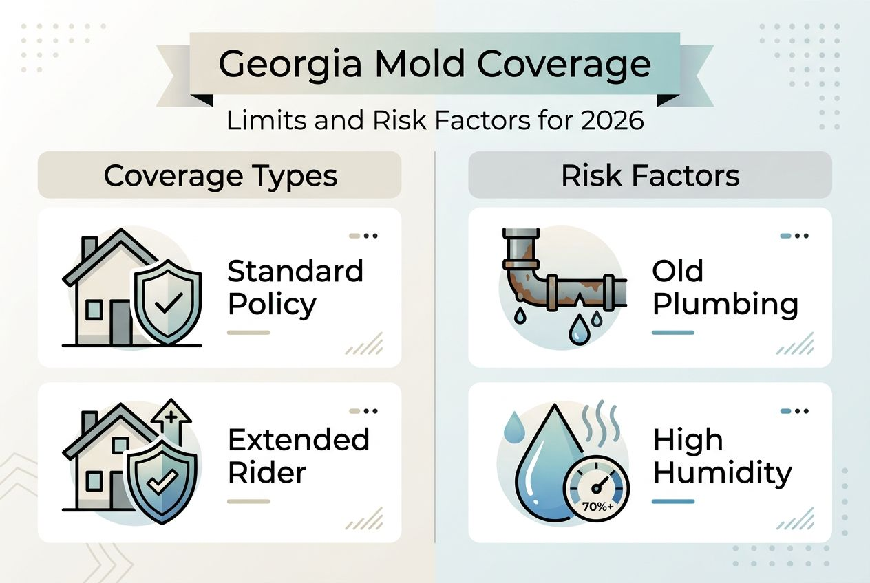 Infographic on mold coverage and risk factors