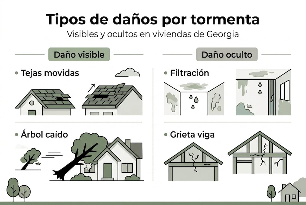 Infografía: daños que deja una tormenta, tanto a simple vista como los que no se ven