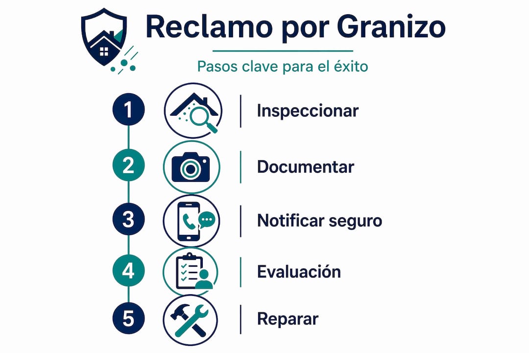 Infografía: ¿Cómo reclamar el seguro por daños de granizo?