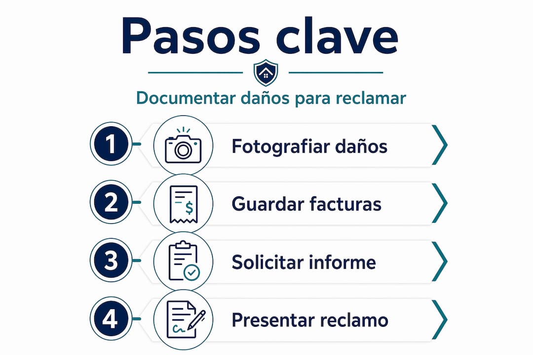 Guía visual para registrar correctamente los daños en un seguro