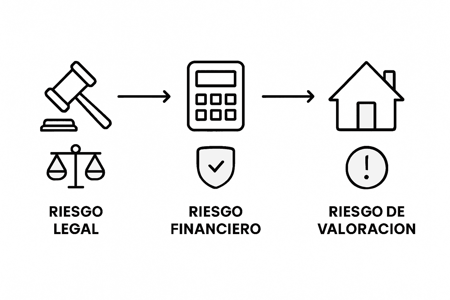 Guía visual sobre los distintos riesgos al contratar una hipoteca