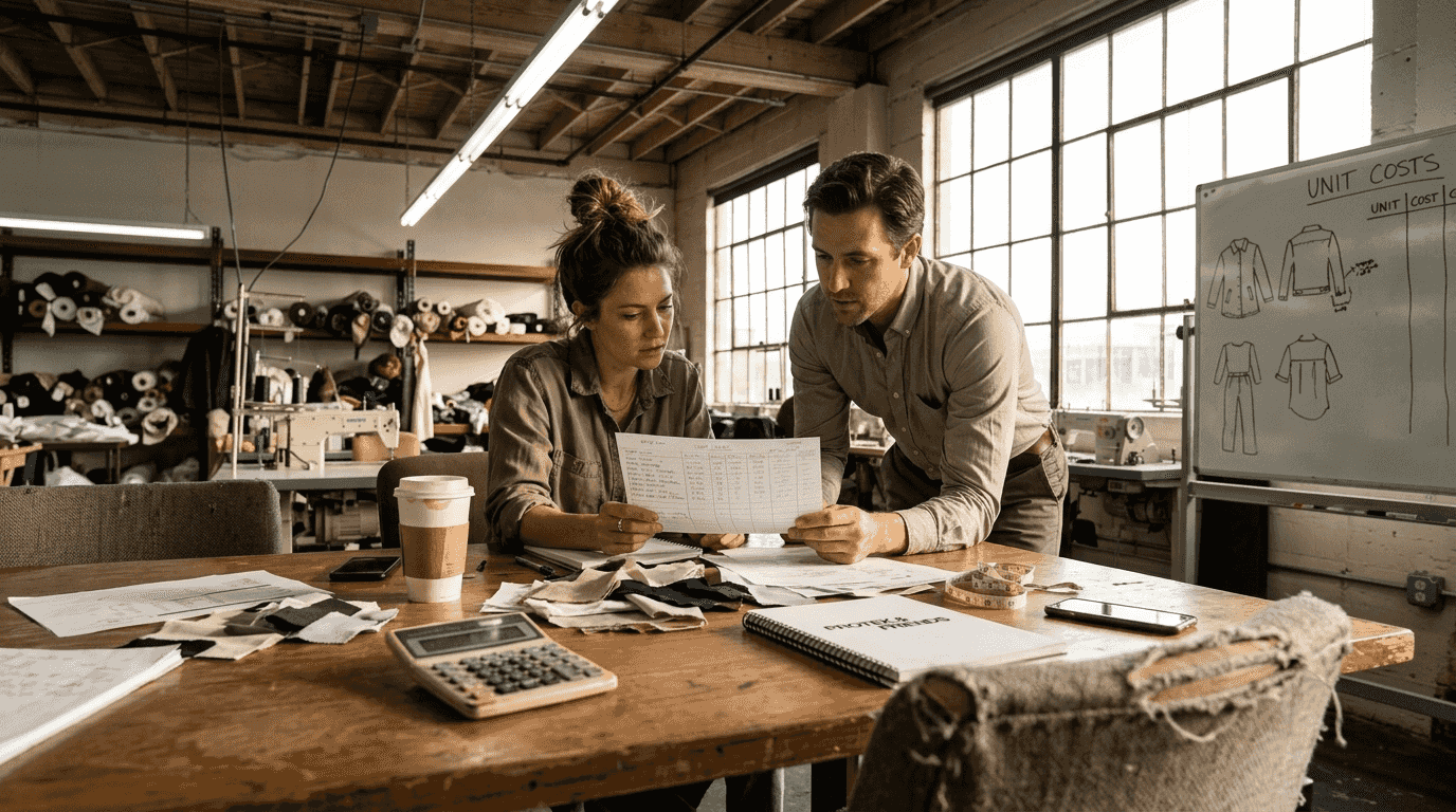 Fashion founders review clothing production costs