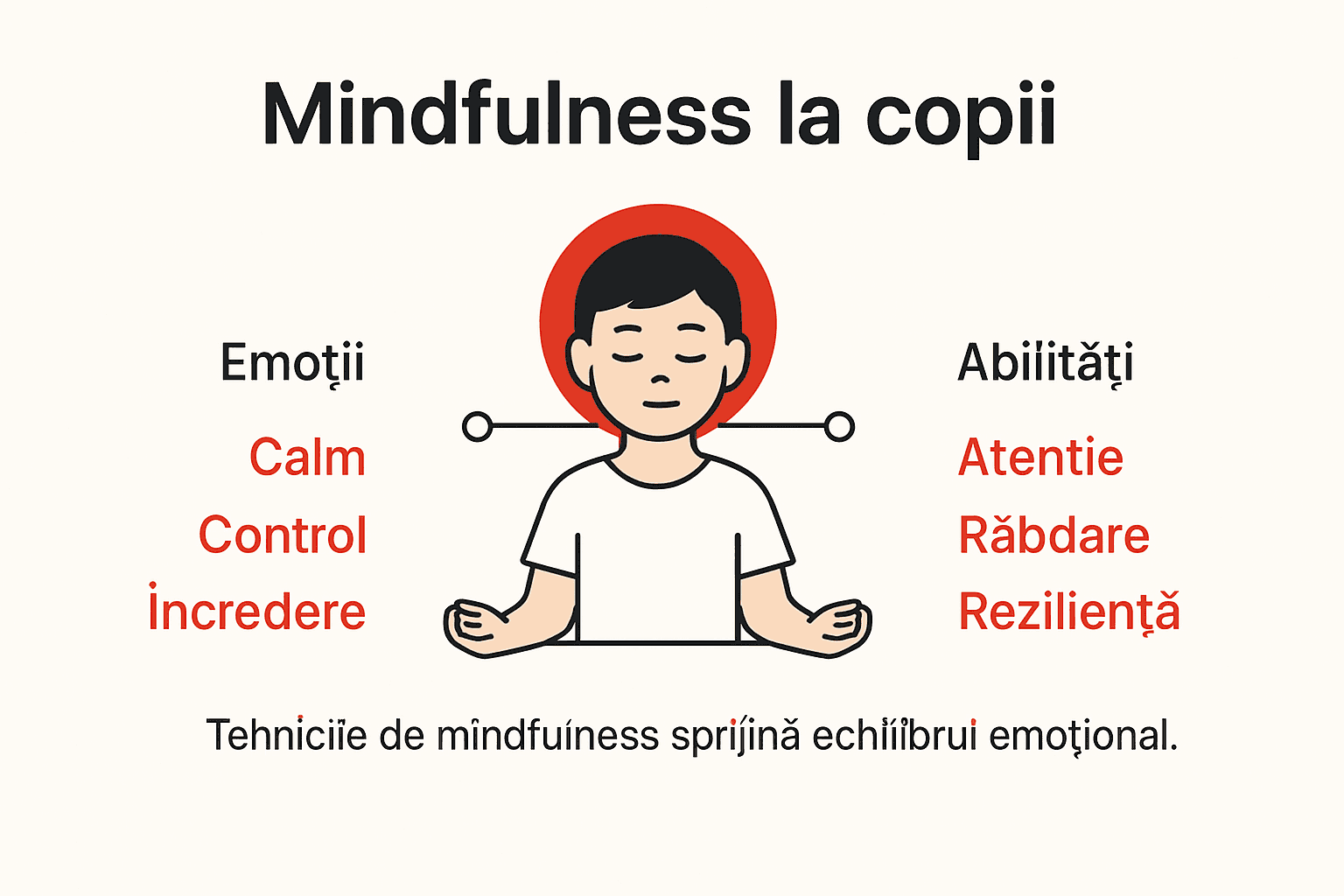 Infografic: Cum îi ajută mindfulness-ul pe copii să se dezvolte armonios