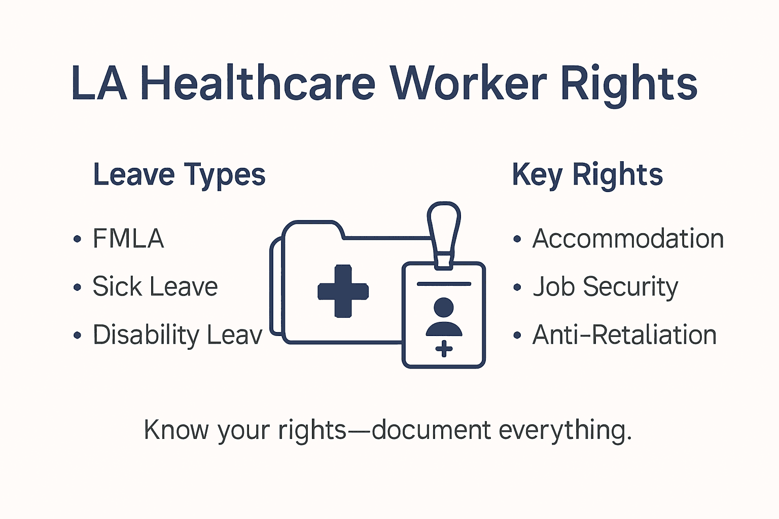 Infographic of medical leave and disability rights overview