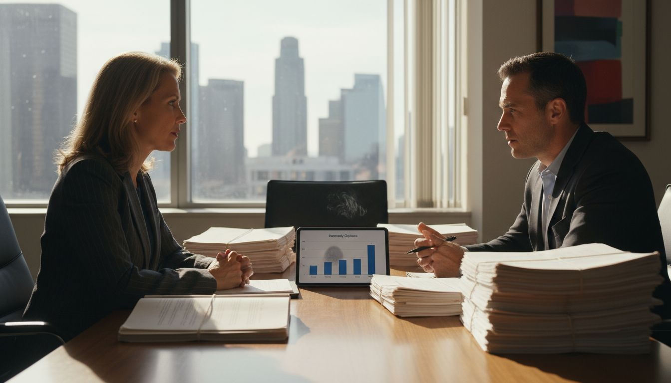 Executive consults attorney about retaliation remedies