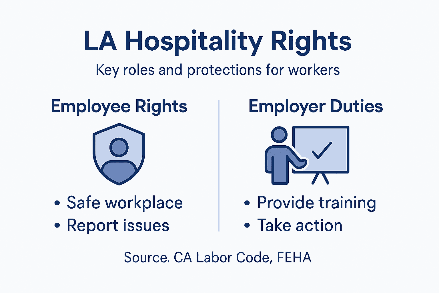 Infographic on employee and employer workplace rights