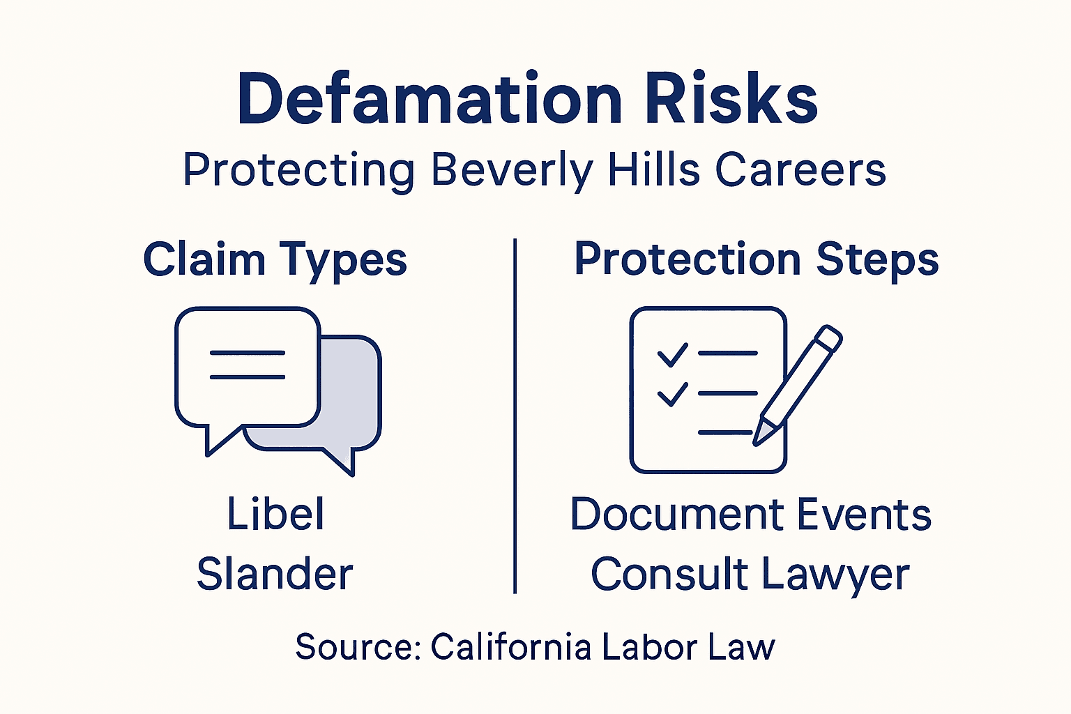 Infographic with risks and protection steps