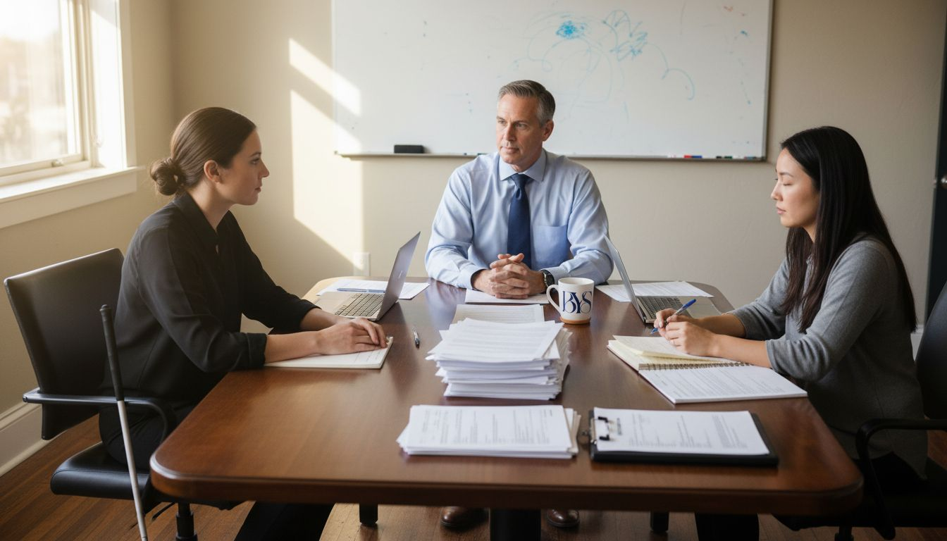 Employees and HR discuss disability accommodations