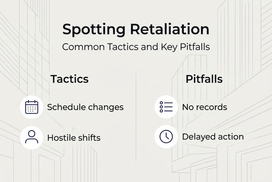 Infographic shows retaliation tactics and pitfalls