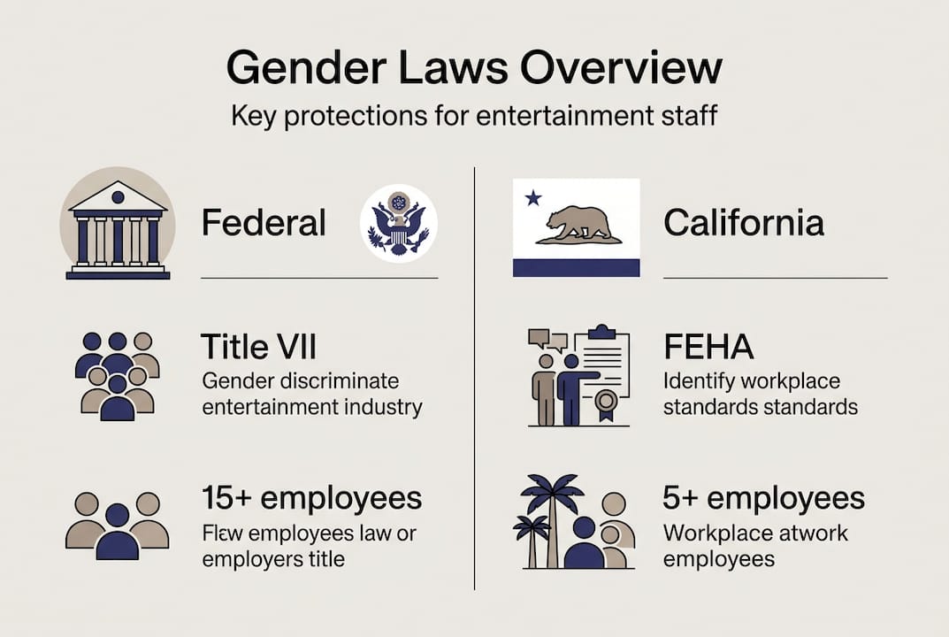 Infographic on gender discrimination legal overview