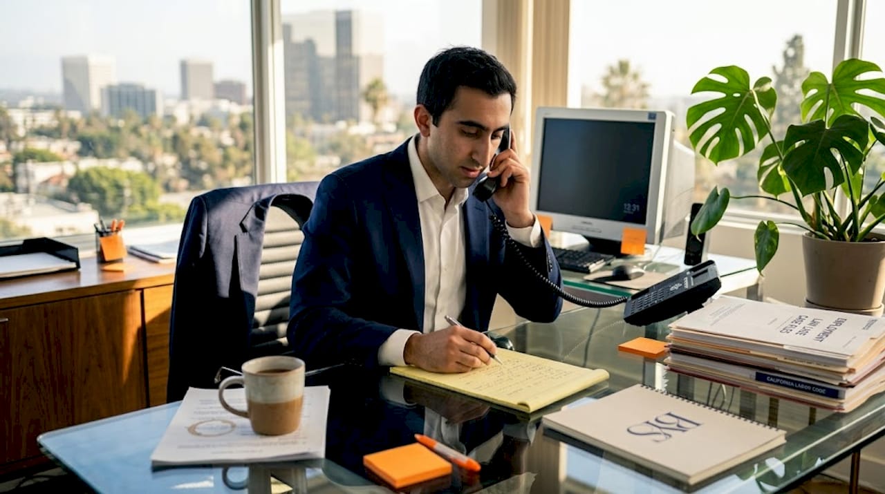 Corporate employee reporting concern by phone