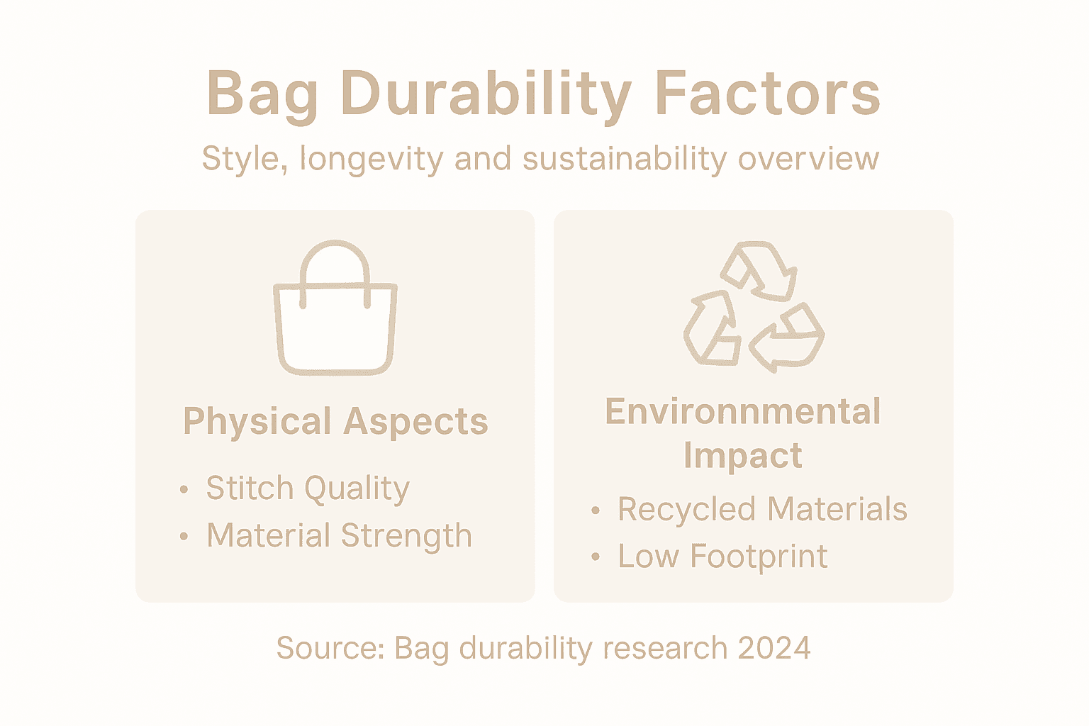Infographic comparing durability and sustainability