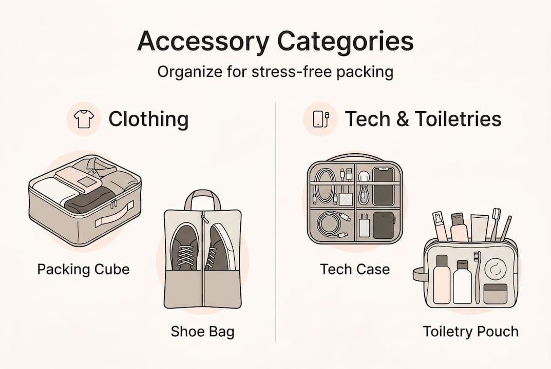 Infographic of accessory organization categories